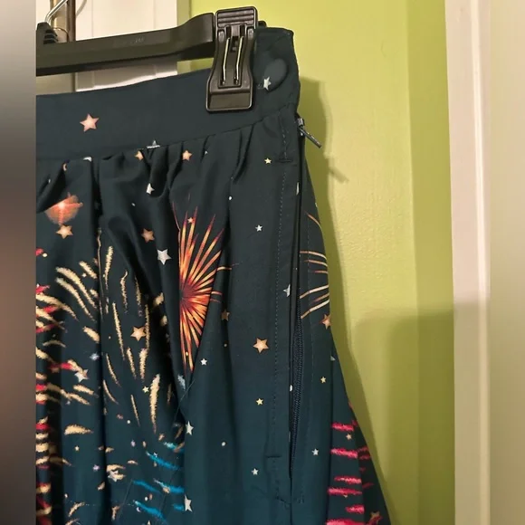 NWOT Unique Vintage Magic Fireworks Show High Waisted Swing Skirt Size Large - Picture 8 of 12